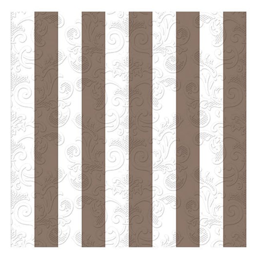 Dining Collection Lunch Napkins - Stripes of Copper - (#24305)